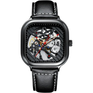 AILANG Men's Watch Top Brand Luxury Watch Men's Mechanical Silicone Strap Waterproof Watch Men's Hollow Reloj Hombre 2020 New ALODIA STORE