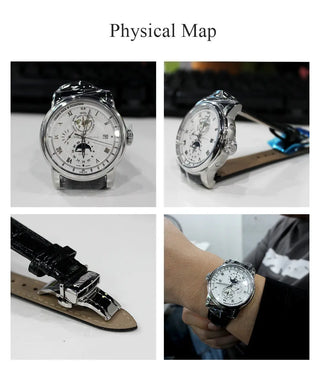 Vintage simple style Automatic Mechanical Switzerland Luxury Brand LOBINNI Watch Men Sapphire Waterproof Men's Clock Male Watch ALODIA STORE