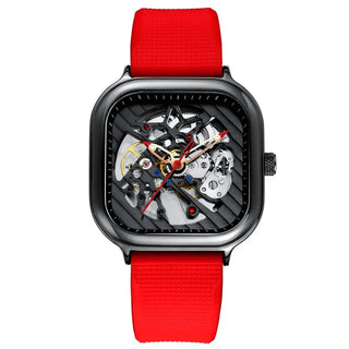 AILANG Men's Watch Top Brand Luxury Watch Men's Mechanical Silicone Strap Waterproof Watch Men's Hollow Reloj Hombre 2020 New ALODIA STORE