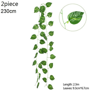 Wisteria Artificial Flower Vine Ivy Leaf Garland Silk Rose Flowers Rattan String Vine Wedding Arch Flower Home Garden Decoration ALODIA STORE