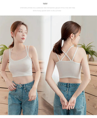black crop top women summer sexy backless sleeveless spaghetti strap top women club party cami basic  top femme croptop tank top ALODIA STORE