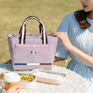 Women's Thermal Lunch Bag Drink Food Fresh Keeping Organizer Insulated Lunch Box Waterproof Picnic Portable Tote Accessories ALODIA STORE