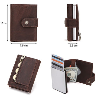 Customize Men Card Wallet Business Credit Card Holders leather ALODIA STORE