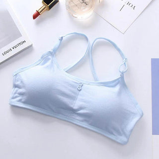 5PcLlot Young Girls Bra Cotton Training Bra Teenagers Lingerie Underwear 8-14Years ALODIA STORE