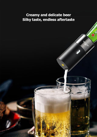 Portable Electric Beer Dispensers 40000 Times/s Ultrasonic Vibration Special Purpose For Bottled &amp; Canned Beer Foam Machine ALODIA STORE