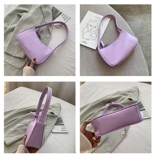 Fashion Design Women Small  Handbags Soft PU Leather Ladies Armpit Shoulder Bags Vintage Simple Girls Clutch Purse Tote ALODIA STORE