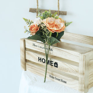 Autumn Artificial Peony Flowers Bride Silk Rose Bouquet DIY Wedding Home Garden Decoration Accessories Fall Hydrangea Fake Plant ALODIA STORE
