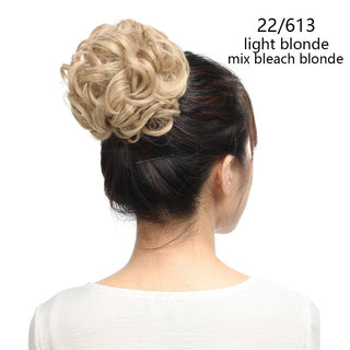 HAIRRO Synthetic Chignon Drawstring Scrunchies Elastic Band Hair Bun Straight Updo Hairpiece Synthetic Hair Natural Fake Hair ALODIA STORE