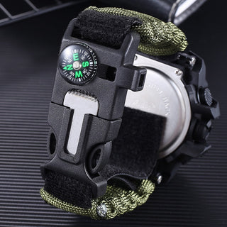 ADDIES Men Military Outdoor Watch Compass Multifunctional Waterproof Quartz Watch LED Digital Watch relogio masculino ALODIA STORE