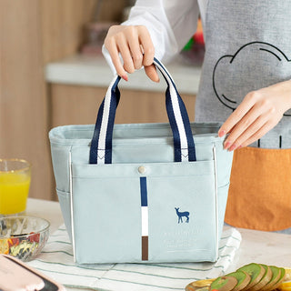 Women's Thermal Lunch Bag Drink Food Fresh Keeping Organizer Insulated Lunch Box Waterproof Picnic Portable Tote Accessories ALODIA STORE