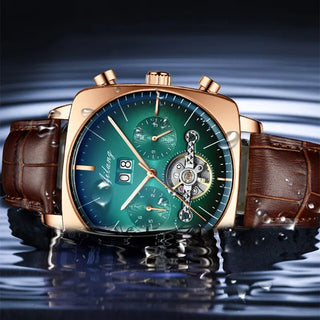 AILANG new watch men's automatic mechanical watch waterproof tourbillon black technology luminous fashion men's watch ALODIA STORE