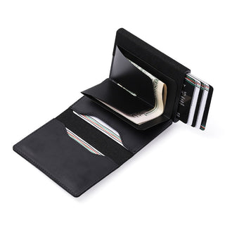 Top Carbon Fiber For Apple Airtag Wallet Men Business ID card ALODIA STORE