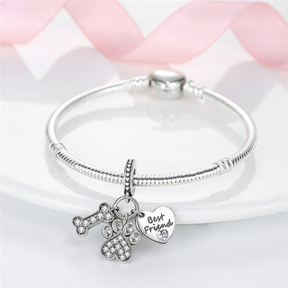 925 Sterling Silver Heart Shaped Charm Bead Fits Original Pandora Bracelet Necklace Women Chameleon Pendant DIY Fine Jewelry Hot ALODIA STORE