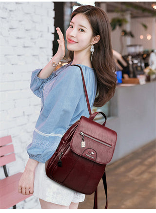 Women Leather Backpacks ALODIA STORE