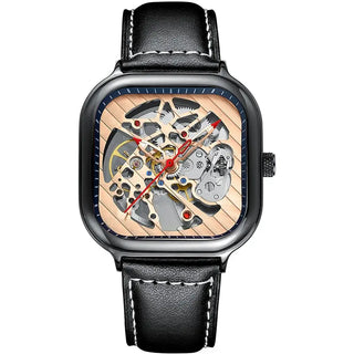 AILANG Men's Watch Top Brand Luxury Watch Men's Mechanical Silicone Strap Waterproof Watch Men's Hollow Reloj Hombre 2020 New ALODIA STORE