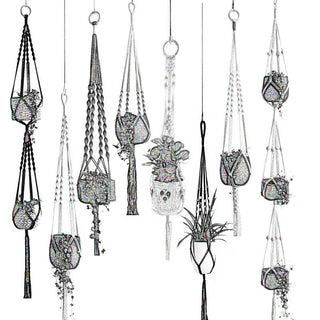 good quality plant hanger pot hanging for home garden macrame plant hanger for bacony pot hanging indoor ALODIA STORE