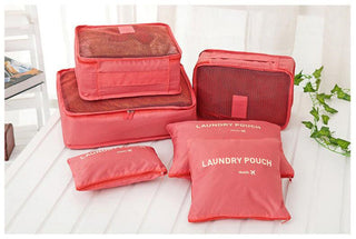 6Pcs/Set Travel Bag Men And women Packing Cubes Unisex Travel Storage Bags Kit ALODIA STORE
