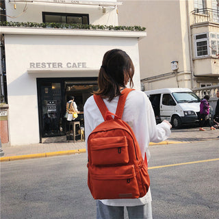 Students Waterproof Nylon Backpack for Women Multi Pocket Travel Backpacks Female School Bag for Teenage Girls Back To School ALODIA STORE