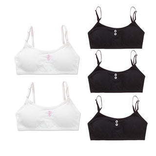 5PcLlot Young Girls Bra Cotton Training Bra Teenagers Lingerie Underwear 8-14Years ALODIA STORE
