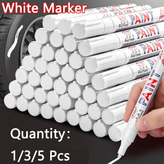 White Marker Pens grafting set 2.0mm Oily Waterproof White Gel Pen DIY ALODIA STORE