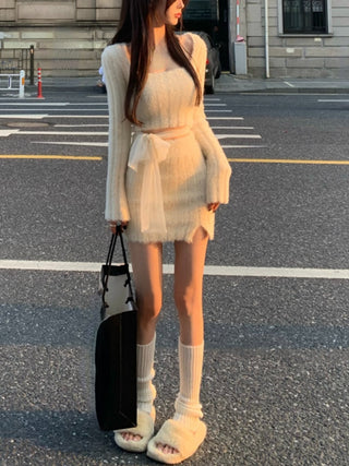 2024 Autumn Sweater Knitted Suits Female Elegant ALODIA STORE