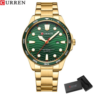 2022 New CURREN Luxury Brand Men Sport Watches Men Quartz Watch Stainless Steel Men Fashion Casual Wrist Watch Relogio Masculino ALODIA STORE