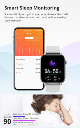 COLMI C60 Smartwatch 1.9 inch Full Screen Bluetooth Calling Heart Rate Sleep Monitor 19 Sport Models Smart Watch For Men Women ALODIA STORE