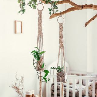 Big Macrame Hanging Planter Hanging Pot Plant Pot Macrame Plant Hangers Air Plant Holder Plant Hanging Decoration ALODIA STORE