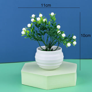 Artificial Plant Bonsai Orange Pomegranate Fruit Tree Window Sill Decoration Plastic Garden Fake Plant Potted Home Decoration ALODIA STORE