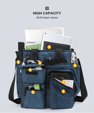 Headphone Hole Waterproof Crossbody Bag Nylon Travel ALODIA STORE