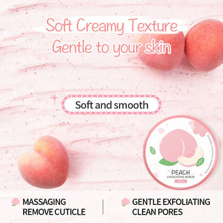 90g Honey Peach Exfoliating Scrub For Winter Deep Cleaning Whitening Exfoliating Pores Moisturizing Body Brightening Scrub Face ALODIA STORE