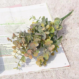Artificial Flowers Plants Long Stem Plastic Persian Eucalyptus Leaf Fish Herb Home Office Table Centerpieces Garden Decoration ALODIA STORE