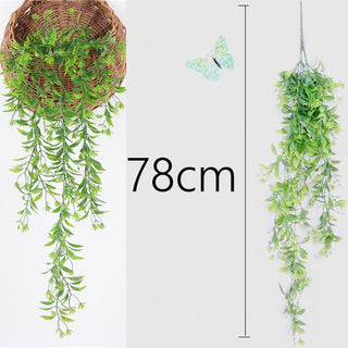 50-105CM Artificial Hanging Flower Plant Fake Vine Willow Rattan Flower Artificial Hanging Plant For Home Garden Wall Decoration ALODIA STORE