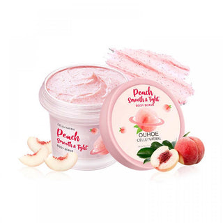 100g Peach Body Whitening Scrub Deep Cleansing Dead Skin Removal Moisturizing Melanin Exfoliators Body Scrub Skin Care TSLM1 ALODIA STORE