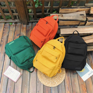 Students Waterproof Nylon Backpack for Women Multi Pocket Travel Backpacks Female School Bag for Teenage Girls Back To School ALODIA STORE