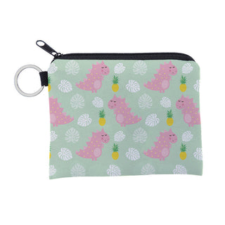 Cute dinosa printing waterproof Purse Card Key Pouch Small Zipper Coin Purse Card ALODIA STORE
