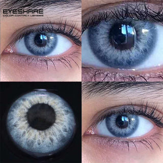 EYESHARE Natural Color Lens Eyes 2pcs Color Contact Lenses For Eye Blue Beauty Contact Lenses Eye Yearly Cosmetic Color Lens Alodia Store
