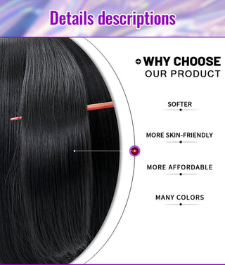 Short Bob Wig Synthetic Wigs For Women Black Ombre Red Blonde Pink Lolita Cosplay Party Natural Hair Heat Resistant Perruque Bob ALODIA STORE