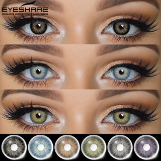 EYESHARE 1 Pair Color Contact Lenses For Eyes Pattaya Natural Yearly Use Lenses Blue Multicolored Contact Lens Beauty Pupils Alodia Store