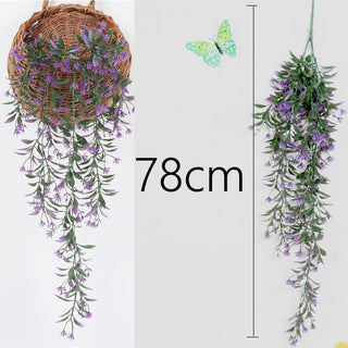 50-105CM Artificial Hanging Flower Plant Fake Vine Willow Rattan Flower Artificial Hanging Plant For Home Garden Wall Decoration ALODIA STORE