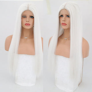 Charisma Blonde Wig Synthetic Lace Front Wig for Women Long Silky Straight Hair Natural Hairline Side Part Cosplay Wigs ALODIA STORE