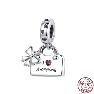 925 Sterling Silver Heart Shaped Charm Bead Fits Original Pandora Bracelet Necklace Women Chameleon Pendant DIY Fine Jewelry Hot ALODIA STORE