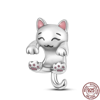 925 Sterling Silver Heart Shaped Charm Bead Fits Original Pandora Bracelet Necklace Women Chameleon Pendant DIY Fine Jewelry Hot ALODIA STORE