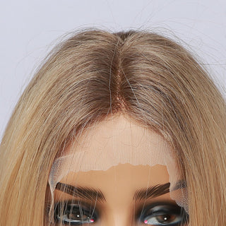 EASIHAIR Straight Blonde Lace Front Synthetic Wigs with Baby Hair Long Women's Lace Wigs High Density Natural Wig Heat Resistant ALODIA STORE
