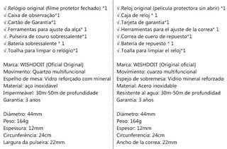 100%Original WISHDOIT Watch for Men TOP Brand Waterproof Sports Stainless Steel Chronograph 2022New Fashion Luxury wrist watches ALODIA STORE