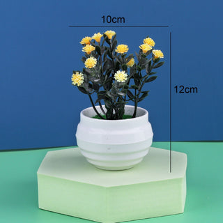 Artificial Plant Bonsai Orange Pomegranate Fruit Tree Window Sill Decoration Plastic Garden Fake Plant Potted Home Decoration ALODIA STORE