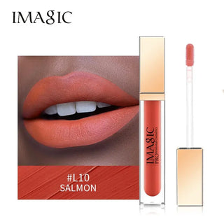 IMAGIC Lipgloss Matte 20 Colors Lip Gloss Velvety Lipstick Liquid Matte Waterproof Lip Tint Full &amp; rich Sexy Lip Makeup Cosmetic ALODIA STORE