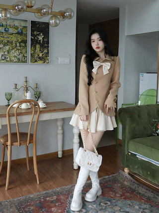 Warm Winter Pink Sweet Elegant Dress ALODIA STORE