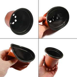20pcs/50pcs Plastic Grow Box Fall Resistant Tray For Home Garden Plant Pot Nursery Transplant Flower Pots ALODIA STORE