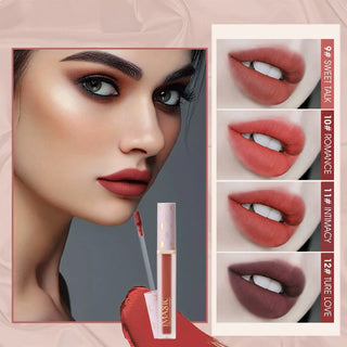 IMAGIC New12-Color Liquid Lipstick Matte Makeup Lips Silky-Smooth Long-Lasting Gloss High Pigment Lip&Cheek Waterproof Lip Mud ALODIA STORE